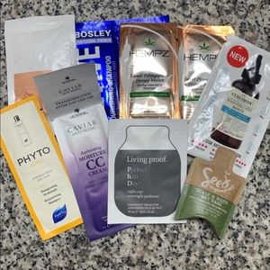 Shampoo and conditioner samples